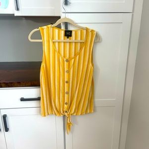 W5 Size Small yellow striped tanktop